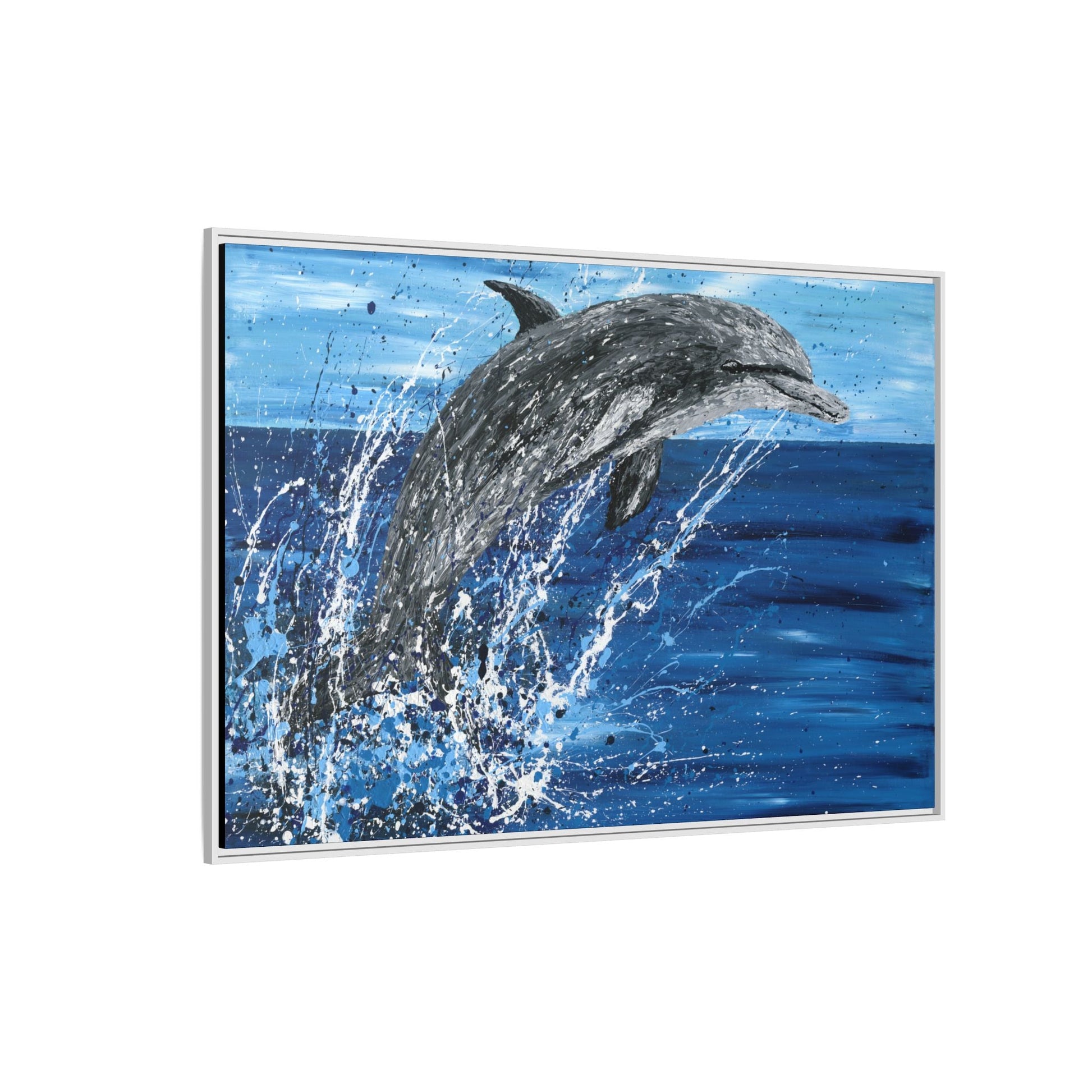 Colorful Canvas: "Copy of Vibrant Blue Tree Canvas Art, Framed Wall Decor for Home, Nature - Inspired Gift, Modern Art, Living Room Artwork, Unique Housewarming" by Albert Levi Art