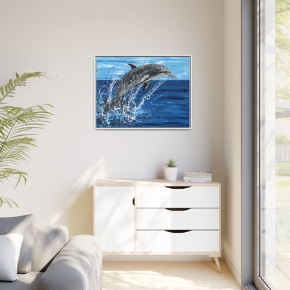 Colorful Canvas: "Copy of Vibrant Blue Tree Canvas Art, Framed Wall Decor for Home, Nature - Inspired Gift, Modern Art, Living Room Artwork, Unique Housewarming" by Albert Levi Art