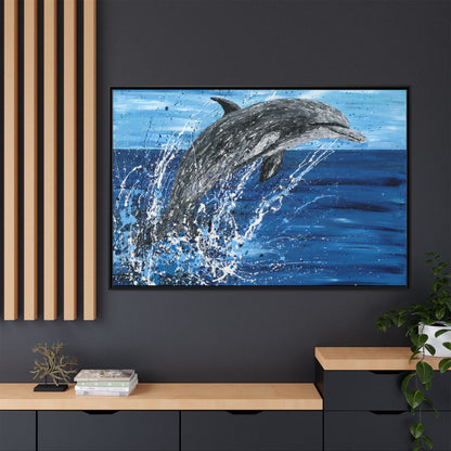 Colorful Canvas: "Copy of Vibrant Blue Tree Canvas Art, Framed Wall Decor for Home, Nature - Inspired Gift, Modern Art, Living Room Artwork, Unique Housewarming" by Albert Levi Art