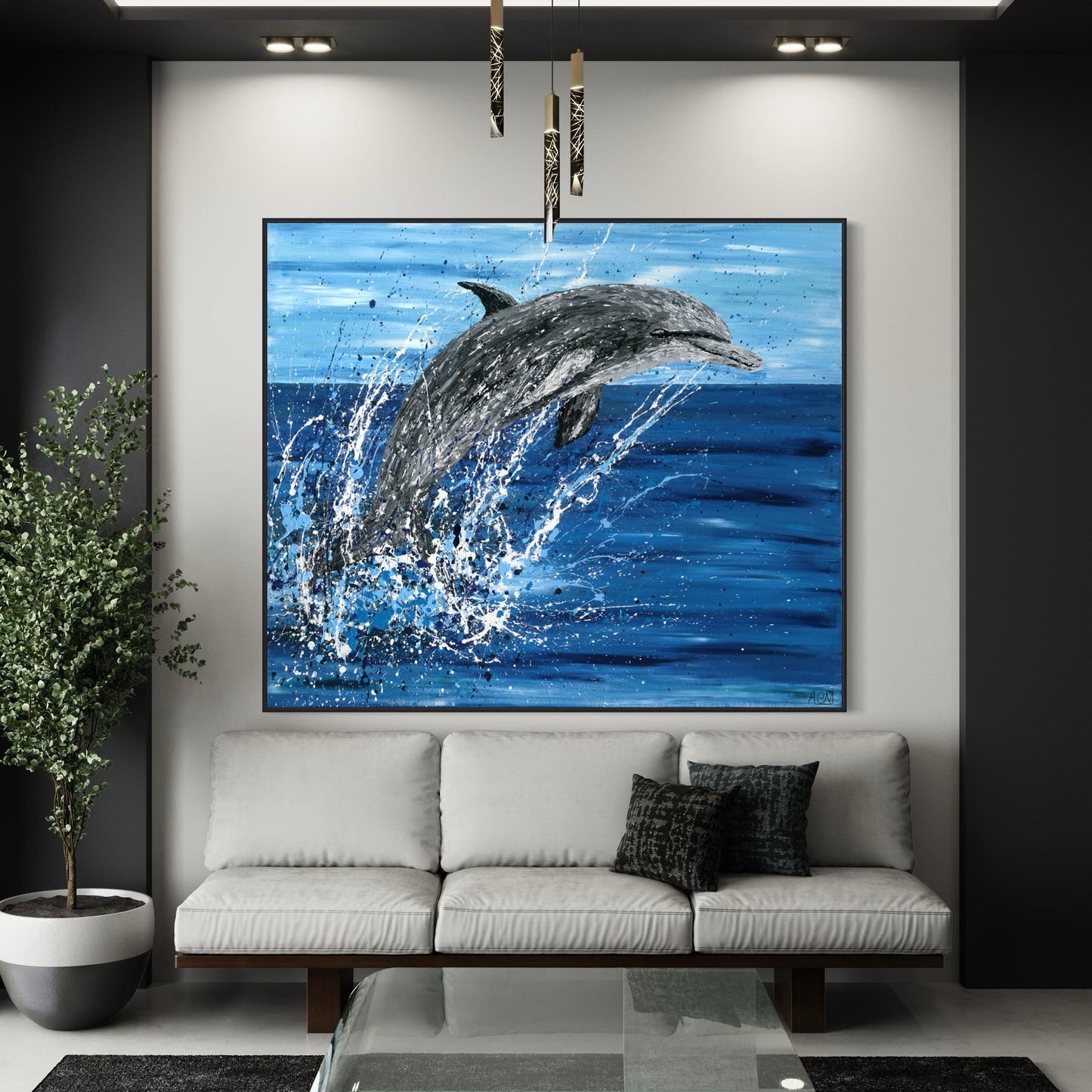 Dance Among The Waves - Canvas BY Albert Levi Art