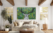 Deer In The Forest - Canvas BY Albert Levi Art