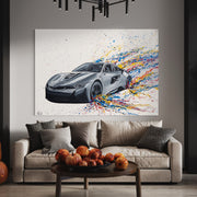 Dynamic Monochrome Ride - Canvas BY Albert Levi Art