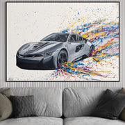 Dynamic Monochrome Ride - Canvas BY Albert Levi Art