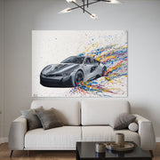 Dynamic Monochrome Ride - Canvas BY Albert Levi Art
