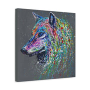 Energy Wolf - Canvas BY Albert Levi Art