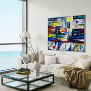 EXACT GEOMETRY - PRECISE, COLORFUL, REFINED DESIGN - Canvas BY Albert Levi Art