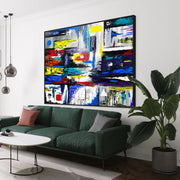 EXACT GEOMETRY - PRECISE, COLORFUL, REFINED DESIGN - Canvas BY Albert Levi Art