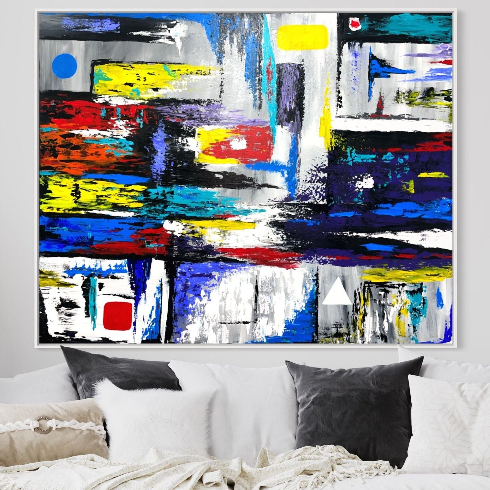 EXACT GEOMETRY - PRECISE, COLORFUL, REFINED DESIGN - Canvas BY Albert Levi Art