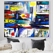 EXACT GEOMETRY - PRECISE, COLORFUL, REFINED DESIGN - Canvas BY Albert Levi Art