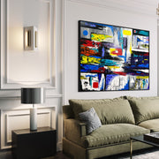 EXACT GEOMETRY - PRECISE, COLORFUL, REFINED DESIGN - Canvas BY Albert Levi Art