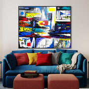 EXACT GEOMETRY - PRECISE, COLORFUL, REFINED DESIGN - Canvas BY Albert Levi Art