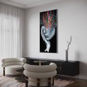 Exploded head - Canvas BY Albert Levi Art