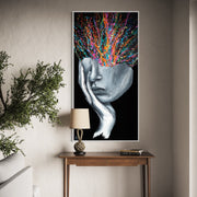 Exploded head - Canvas BY Albert Levi Art