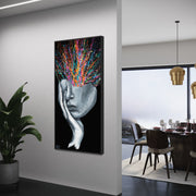 Exploded head - Canvas BY Albert Levi Art