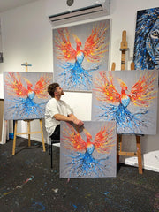 ORIGINAL ARTWORK - Explosive Power - BY Albert Levi Art