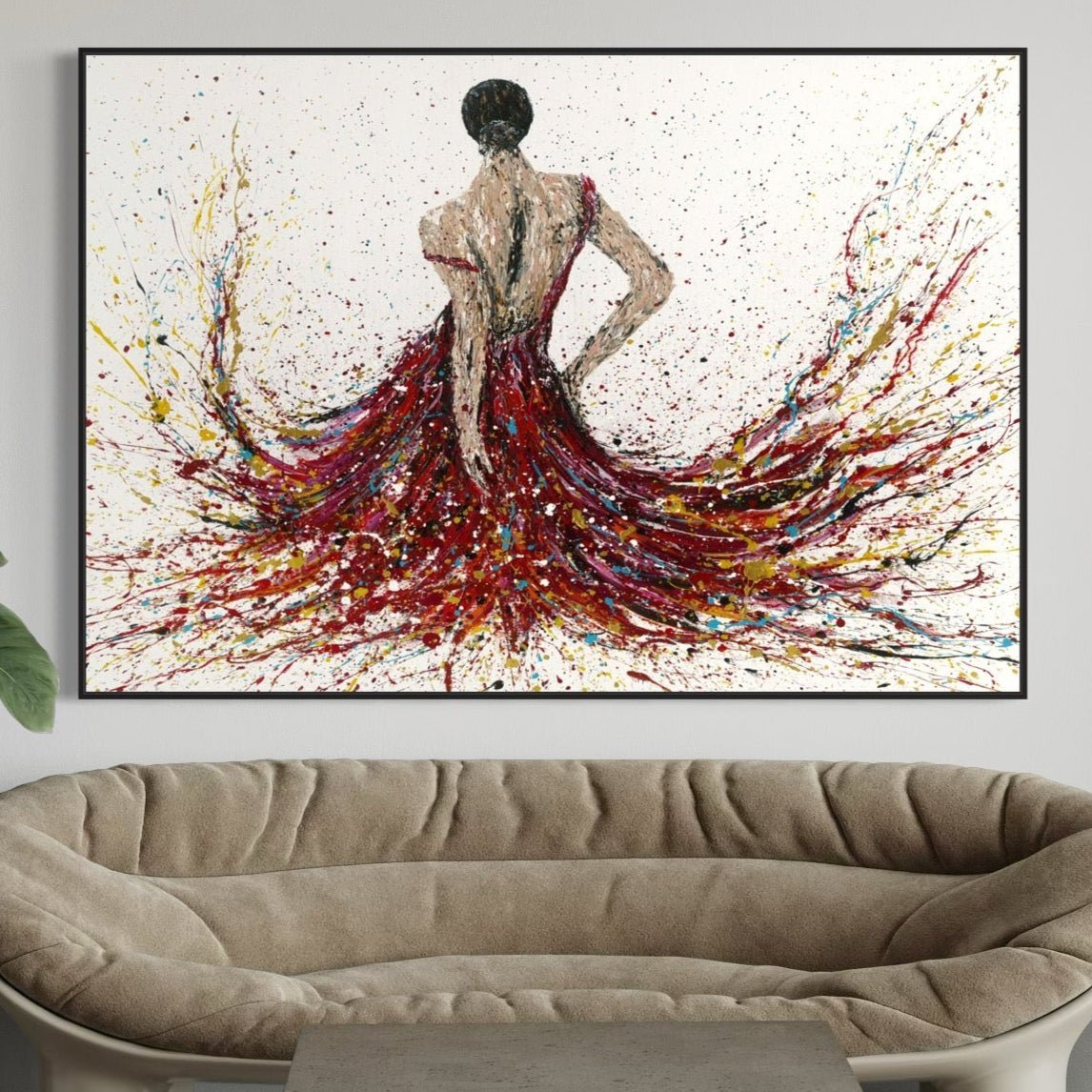 Limited Edition Print - Fiery Elegance - Canvas BY Albert Levi Art