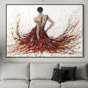 Limited Edition Print - Fiery Elegance - Canvas BY Albert Levi Art