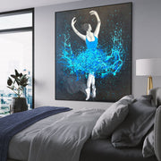 Glow In The Dark Dance - Celebrate Freedom in Glow - Canvas BY Albert Levi Art