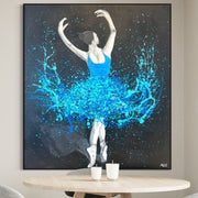 Glow In The Dark Dance - Celebrate Freedom in Glow - Canvas BY Albert Levi Art
