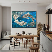 Harmony of Koi - Canvas BY Albert Levi Art