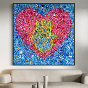 Colorful Canvas: "LIMITED EDITION PRINT - Heart of Protection" by Albert Levi Art