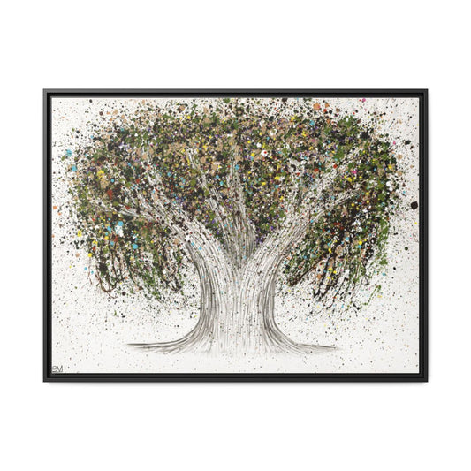 Natural framed canvas