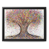 Tree of Life Deep Roots framed canvas print by Albert Levi
