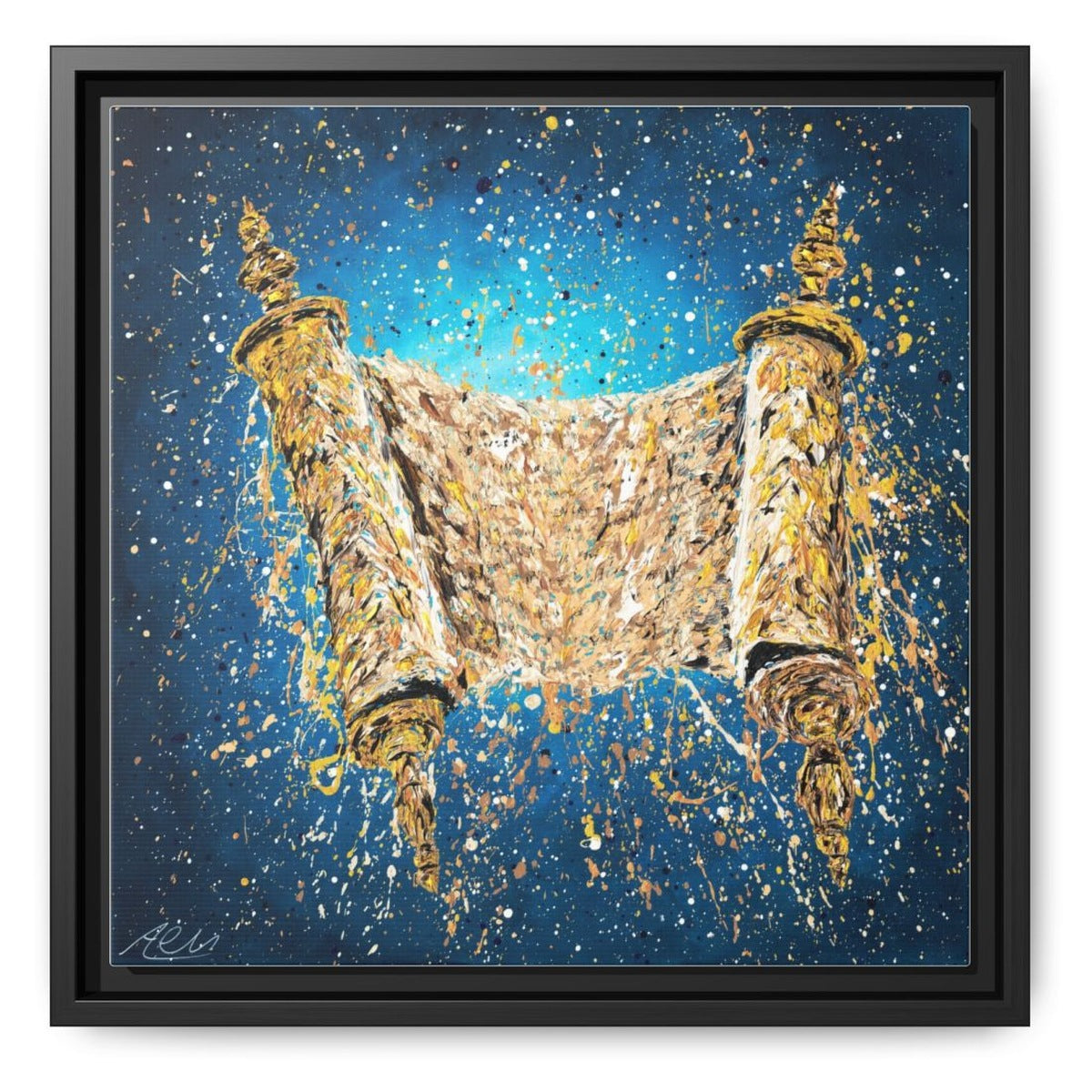 Light of Torah framed canvas print by Albert Levi