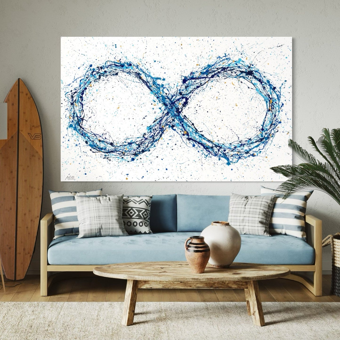 Colorful Canvas: "infinite sky" by Albert Levi Art