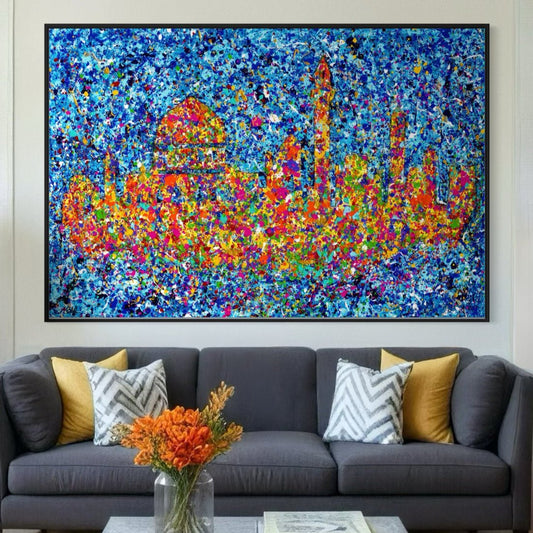 Colorful Canvas: "Jerusalem - Home of My Heart" by Albert Levi Art