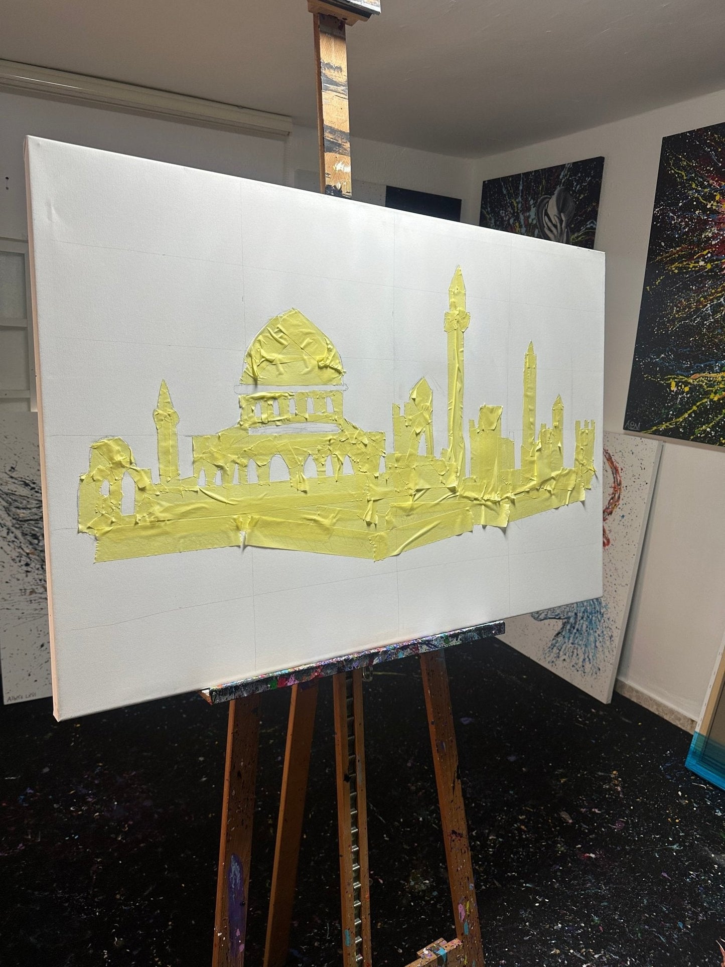 Colorful Canvas: "Jerusalem - Home of My Heart" by Albert Levi Art