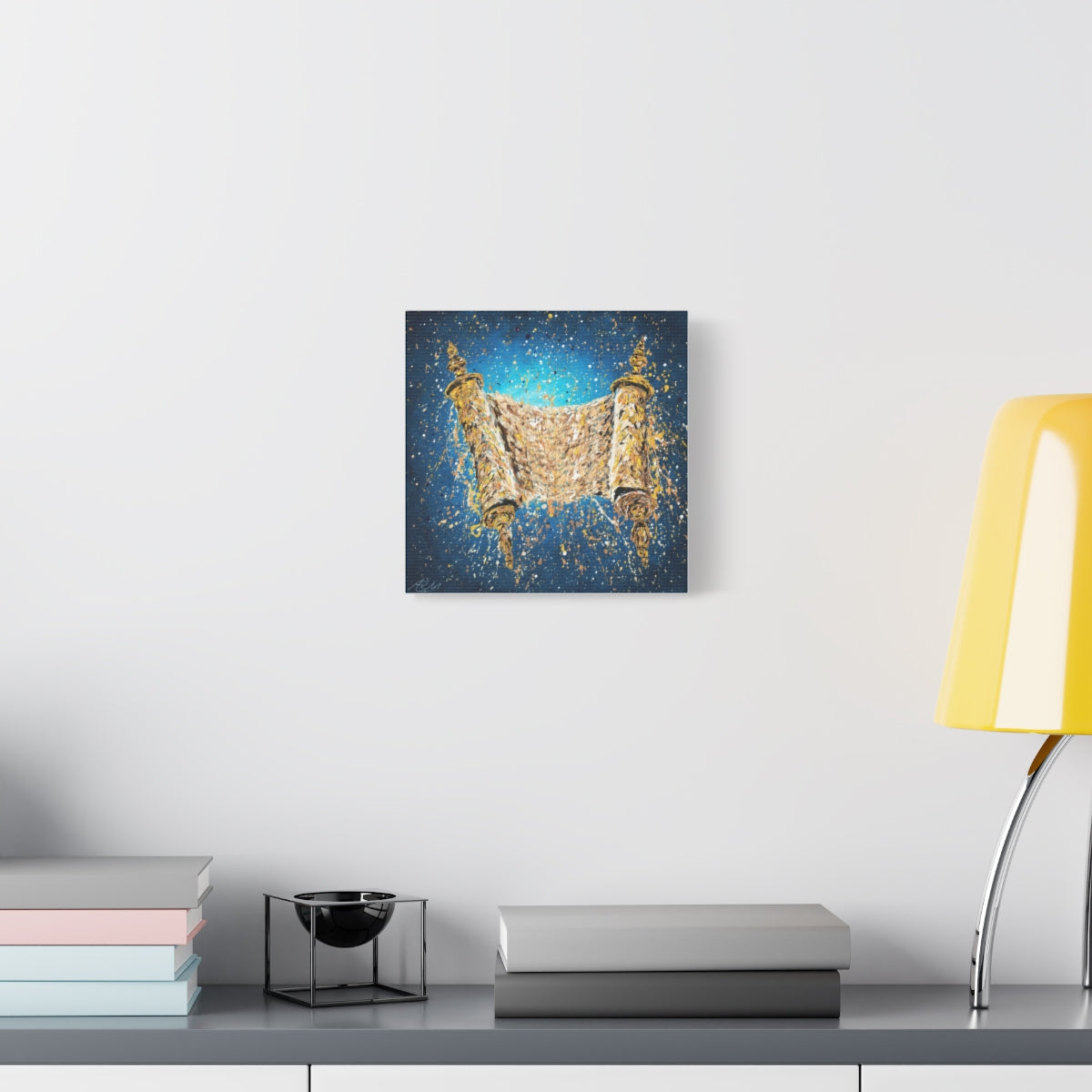 Light of Torah canvas wall art by Albert Levi in a room