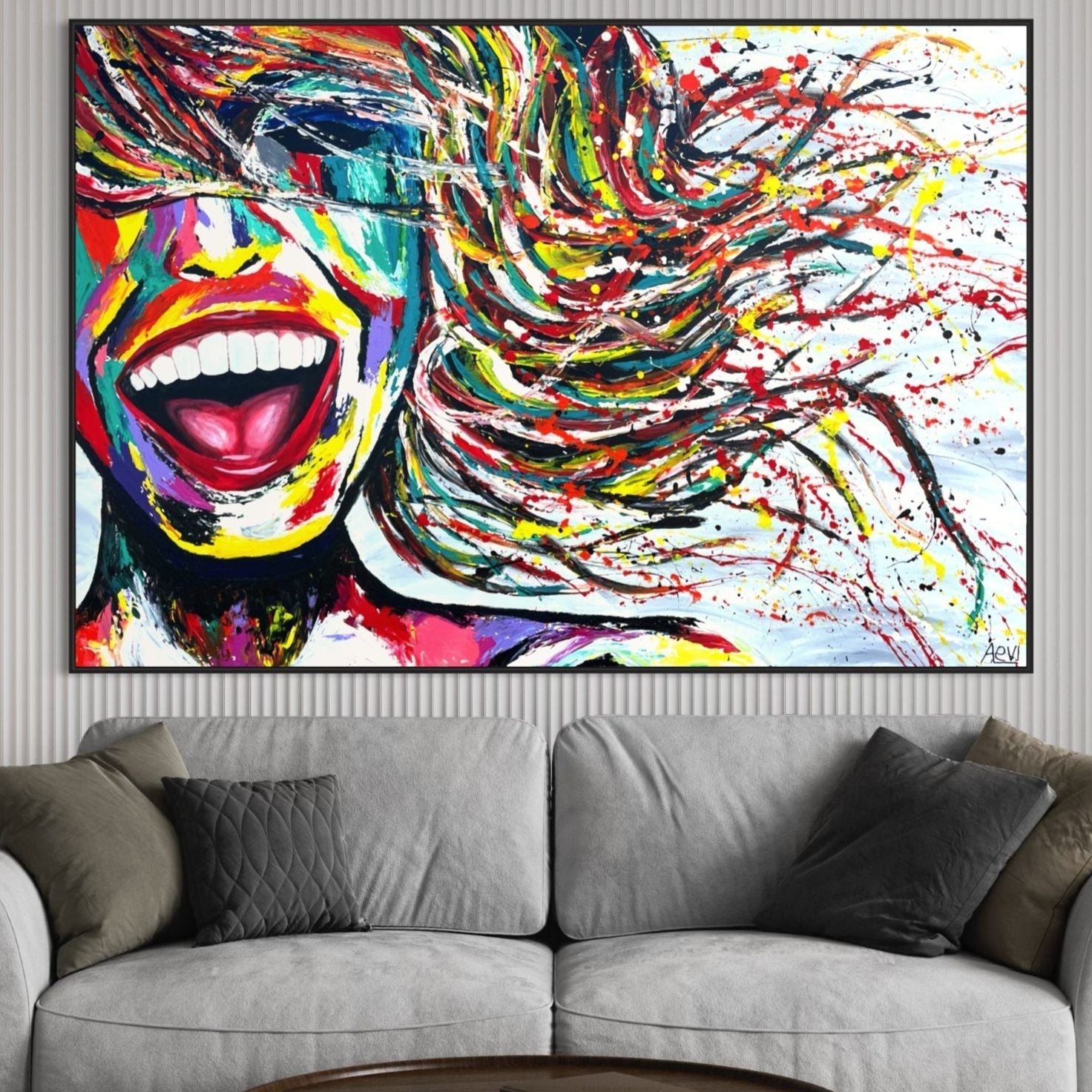 LIMITED EDITION PRINT - AFTER NOVA SMILE FOREVER - Canvas BY Albert Levi Art