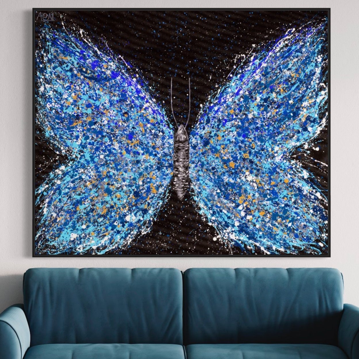 Limited Edition Print - Blue Dream - Canvas BY Albert Levi Art