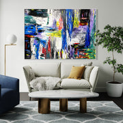 LIMITED EDITION PRINT - BLUE WATERFALL - Canvas BY Albert Levi Art