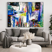 Limited Edition Print - BLUE WATERFALL - Canvas BY Albert Levi Art