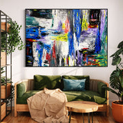 Limited Edition Print - BLUE WATERFALL - Canvas BY Albert Levi Art
