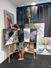 LIMITED EDITION PRINT - CIRCLE OF LIFE - Canvas BY Albert Levi Art