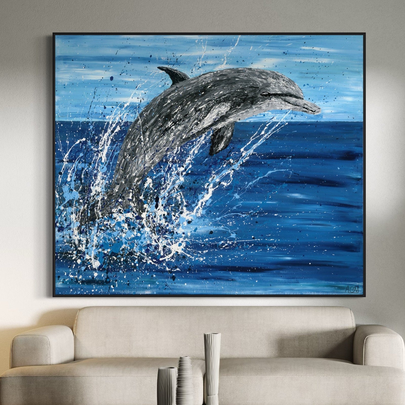 LIMITED EDITION PRINT - Dance Among The Waves - Canvas BY Albert Levi Art