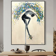LIMITED EDITION PRINT - Dancing with Color - Canvas BY Albert Levi Art