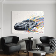 Limited Edition Print - Dynamic Monochrome Ride - Canvas BY Albert Levi Art