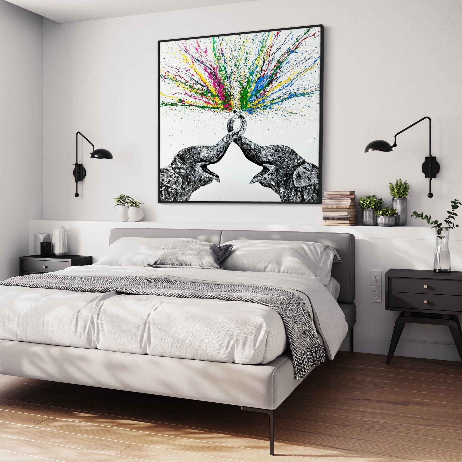 LIMITED EDITION PRINT - Everlasting Love - Canvas BY Albert Levi Art