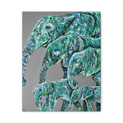 LIMITED EDITION PRINT - Family Stride - Canvas BY Albert Levi Art