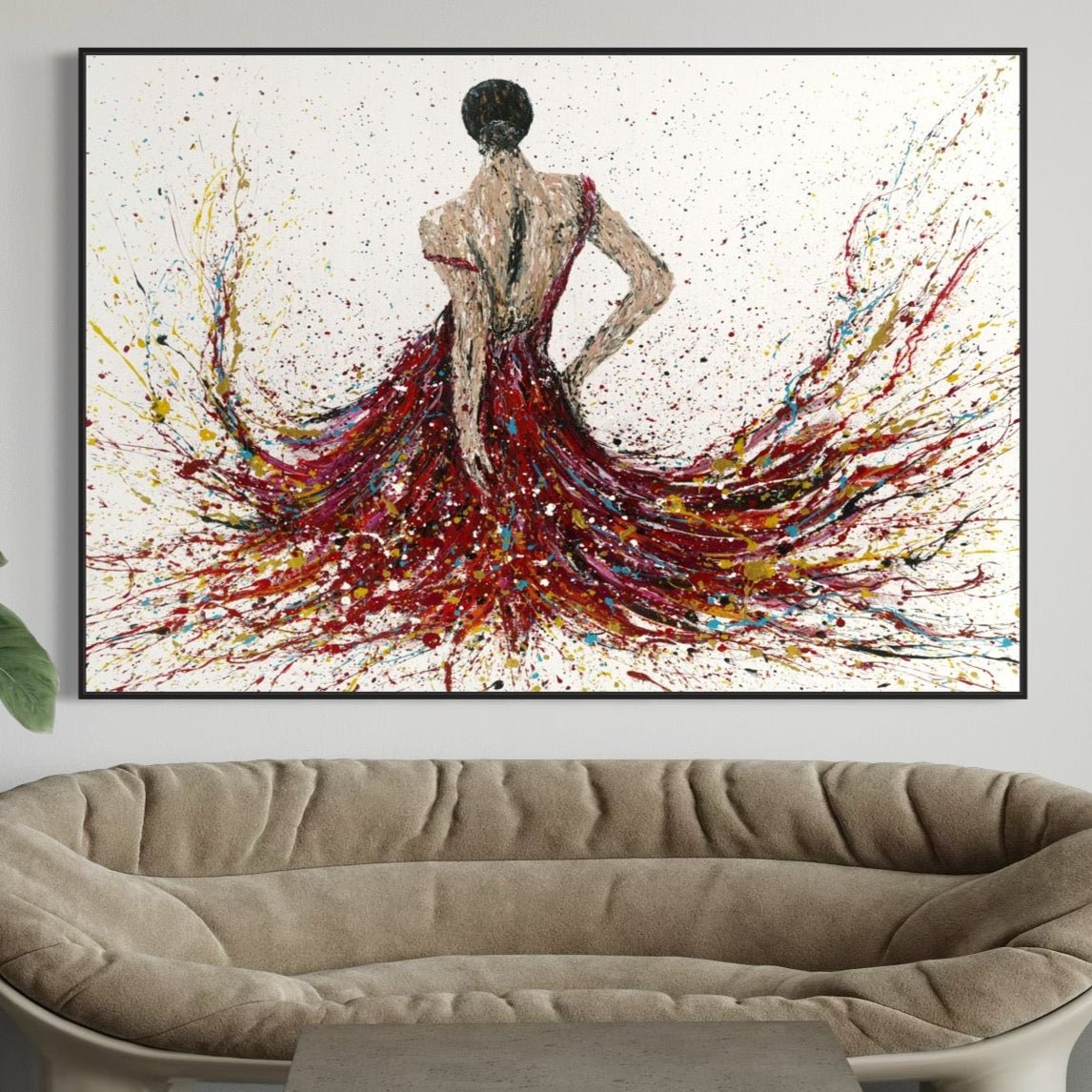 Limited Edition Print - Fiery Elegance - Canvas BY Albert Levi Art
