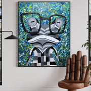 LIMITED EDITION PRINT - Funky Frog - Canvas BY Albert Levi Art