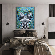 LIMITED EDITION PRINT - Funky Frog - Canvas BY Albert Levi Art