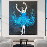 Limited Edition Print - Glow In The Dark Dance - Celebrate Freedom in Glow - Canvas BY Albert Levi Art