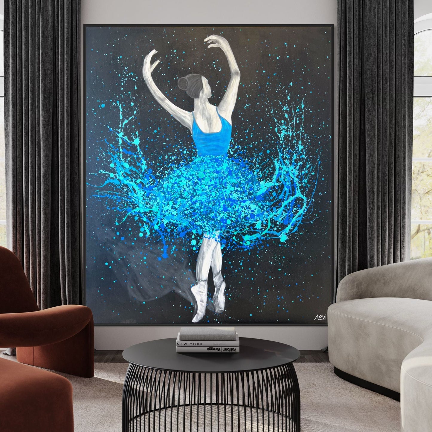 Limited Edition Print - Glow In The Dark Dance - Celebrate Freedom in Glow - Canvas BY Albert Levi Art