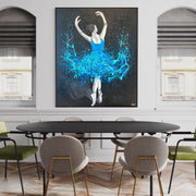 Limited Edition Print - Glow In The Dark Dance - Celebrate Freedom in Glow - Canvas BY Albert Levi Art