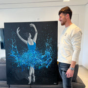 Limited Edition Print - Glow In The Dark Dance - Celebrate Freedom in Glow - Canvas BY Albert Levi Art